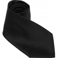 Corbata 100% microfibra jacquard negra